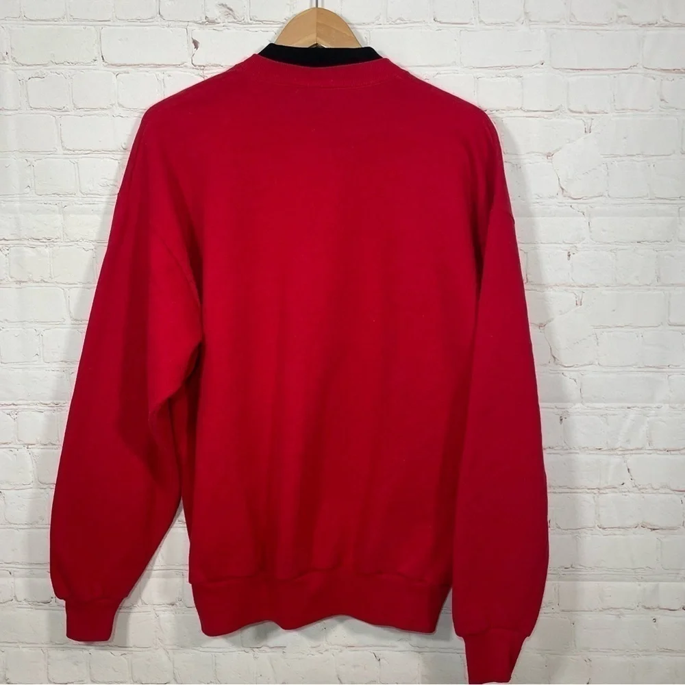 Vintage Day Breeze Sweatshirt Womens XL Red Kittens Christmas Pullover - Picture 8 of 11